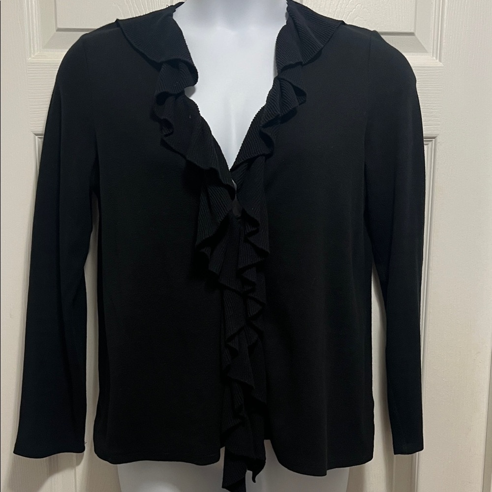 Rafaella Ruffle-Front Women’s Cardigan